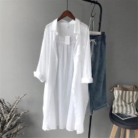 Длинная белая рубашка