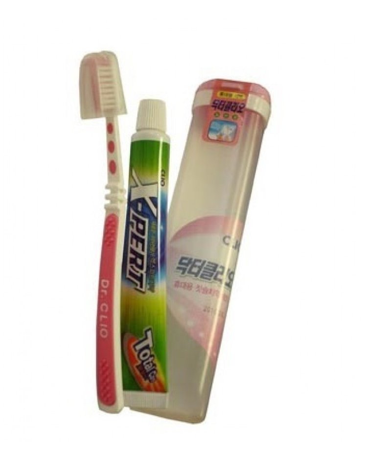 наборы зубная паста и зубная щетка