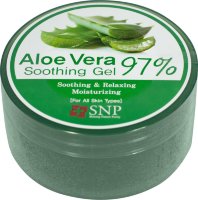 SNP Гель для лица и тела Aloe Vera смягчающий увлажняющий освежающий, 300 г