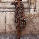 Леопардовое платье с принтом